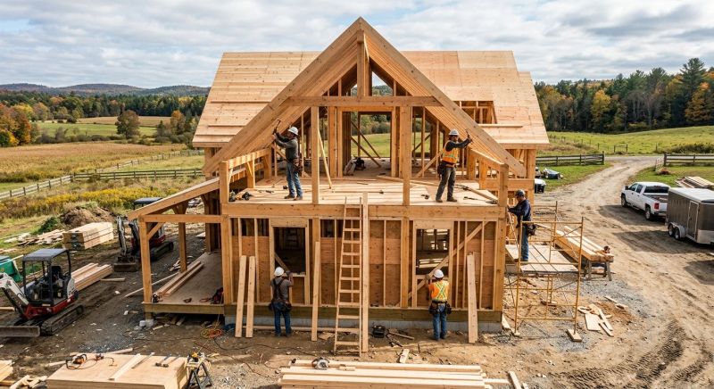 Farmhouse Construction in Sonoma County, CA