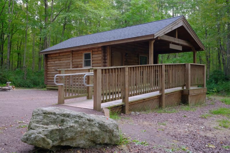 Interior of Log Cabin