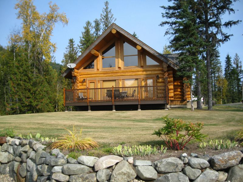 Log Cabin in Spring